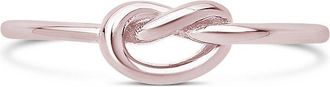 Sterling Forever Sterling Silver Thin Love Knot Ring