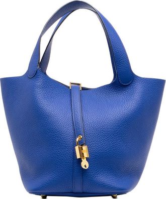 Herm&egrave;s Pre-owned Hermes Clemence Picotin Lock 18 Satchel Ladies DJSLBZTESFCGARLM