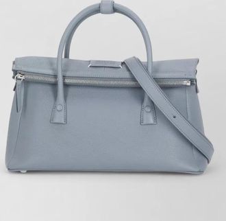 Maison Margiela leather shoulder bag removable strap handles