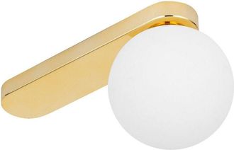 Luminosa Light Designs TK Bianca Lámpara de techo globo dorada 1xG9