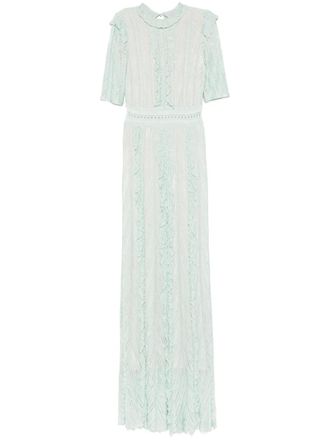 Antonino Valenti Maxi-jurk met ruches - Blauw