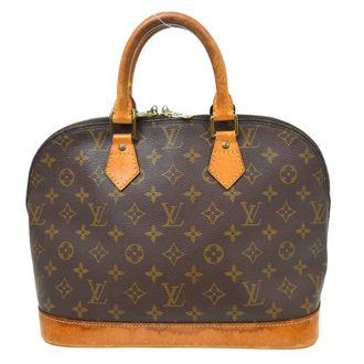 Louis Vuitton Alma Handbag Monogram Canvas Brown Canvas Handbag (Pre-Owned)