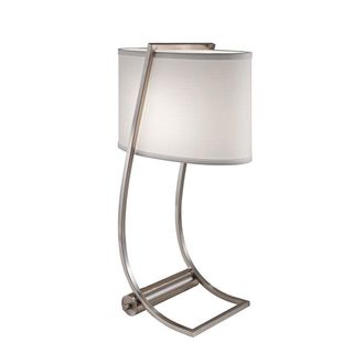 Netlighting Lex 1 Light Table Lamp Brushed Steel E27