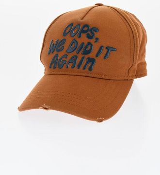 Dsquared2 Cotton Cap with Embossed Details size Unica
