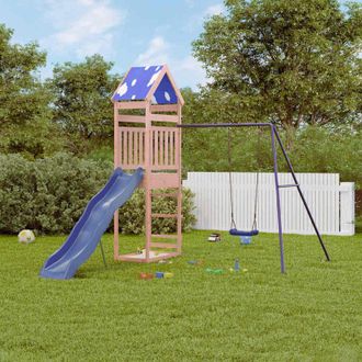 vidaXL Parque Infantil De Exterior Madera Maciza Douglas3156935 Vidaxl