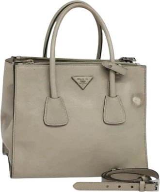 Prada Pre-owned Handbags, female, Beige, Size: ONE SIZE Pre-owned Vintage Hand Bag