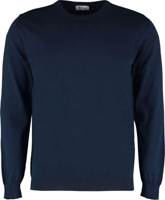 THE (ALPHABET) Maglione girocollo in cotone - Blu