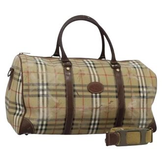 Burberry Pre-owned Weekend Bags, female, Beige, Size: ONE SIZE Pre-owned Boston Bag