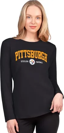 G-III 4Her by Carl Banks Womens G-III 4Her by Carl Banks Black Pittsburgh Steelers Best Play Long Sleeve T-Shirt at Nordstrom, Size X-Large