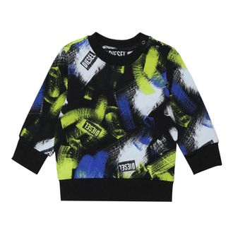Diesel Smartib Sweatshirt - male - Diesel - Kids Sweatshirts - Black - 9 M - Kids