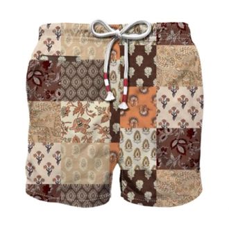 MC2 Saint Barth Beachwear, male, Multicolor, Size: XL Caprese Rope Drawstring Swim Shorts