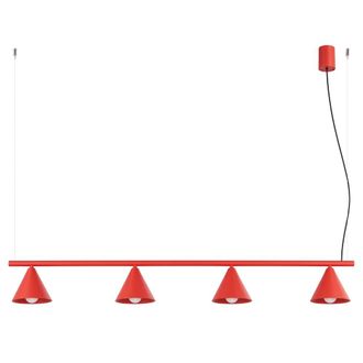 Sollux Lighting Ara&ntilde;a rojo acero alt. 215 cm