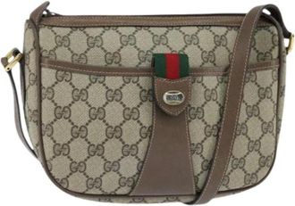 Gucci Pre-owned Cross Body Bags, female, Beige, Size: ONE SIZE Pre-owned Plastic Cross Body Bag