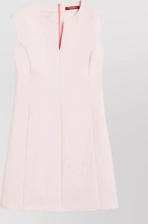 Max Mara cap sleeve dress knee length v neckline