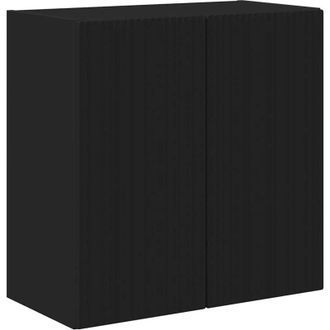 vidaXL vidaXL Mobile TV da parete Nero 59,5 x 31 x 60 cm Legno multistrato