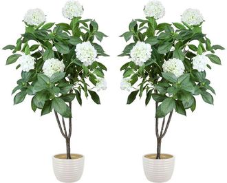 Creative Displays Inc. 5Ft Hydrangea Drop-In Trees With Ceramic Pots
