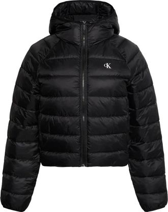 Calvin Klein Jeans Bomber in nylon leggermente imbottito - - Jackets - Donna - Nero - L