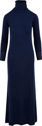 Aspesi Blauwe Jurken - Dames - Maxi kleedjes - Blauw - S - Kleedjes