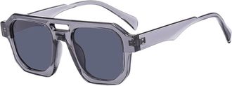 Generic Outdoor Men Driving Sunglasses Commuter Women Vacation Sun Glasses(Grey)