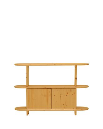 Hannun Aparador de madera de abeto en color marr&oacute;n claro, 120cm