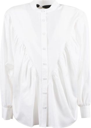 Federica Tosi Witte Shirt voor Mannen en Vrouwen - Dames - Overhemden - Wit - M - Overhemden
