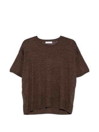 Majestic Linen Round Neck Sweater