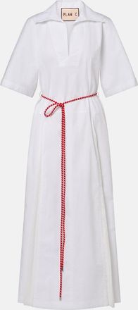 Plan C Cotton-blend shirt dress