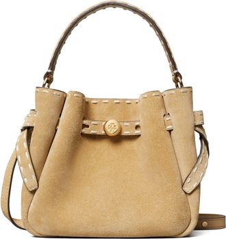 Tory Burch Mini Romy Suede Bucket Bag in Butter at Nordstrom