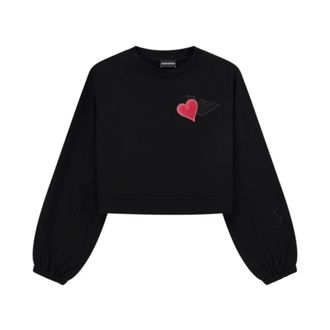 Emporio Armani Sweatshirts, female, Black, Size: S Sweatshirt