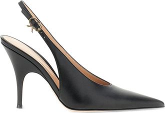 Gianvito Rossi Sofia Leather Slingback Pumps