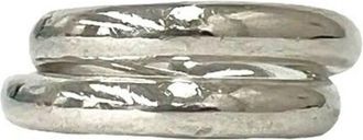 Herm&egrave;s Silver Silver 925 Band Ring (Pre-Owned)