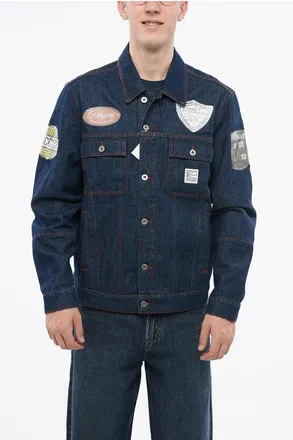 Rassvet Visible Stitching Double breast Pockets Denim Jacket size M