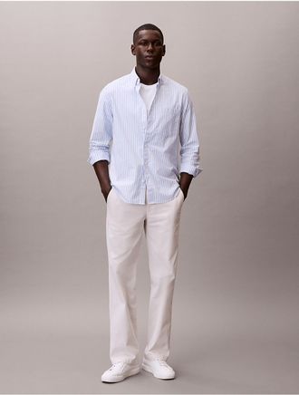 Calvin Klein Jeans Calvin Klein Mens 90s Straight Chino Pants - Open White - 31W x 30L