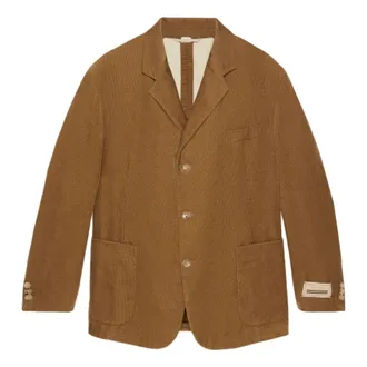 Gucci Velvet Corduroy Formal Jacket Brown 762024-ZAPBV-2003