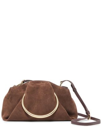 Dolce Vita Channing Suede Pleated O-Ring Bag
