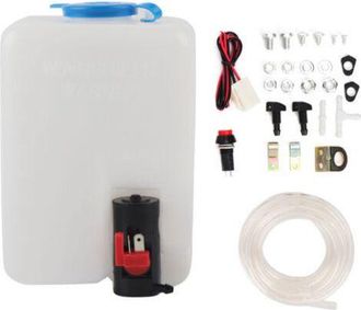 OEM Kit Universal De Limpiaparabrisas De 12 V Y 1,8 L Con Bomba De Limpieza Y Accesorios. F&aacute;cil Instalaci&oacute;n Para Un Parabrisas Limpio