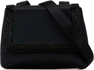 Chanel Pre-owned Cross Body Bags, female, Black, Size: ONE SIZE Pre-owned Satin chanel-bags