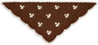 Saachi Floral Embroidered Traingle Bandana in Brown at Nordstrom Rack
