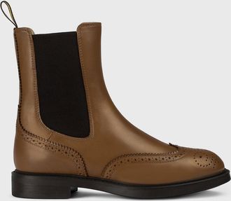 Doucal's Stivaletto Doucals in pelle con motivo brogue