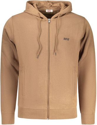 Rifle Marrone Katoenen Hoodie voor Mannen