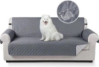 OEM Funda Para Sof&aacute; Tuserxln - Quuryaze - 3 Plazas - Impermeable - Gruesa Antideslizante - Gris Oscuro