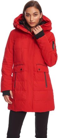 Alpine North KOOTNEY - Vegan Down Mid-Length Parka Coat in Crimson at Nordstrom, Size X-Large