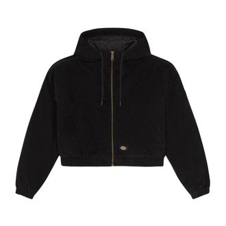 Dickies Hoodies & sweatvesten, Heren, Zwart, XS, Leer, Corduroy Hooded Jacket