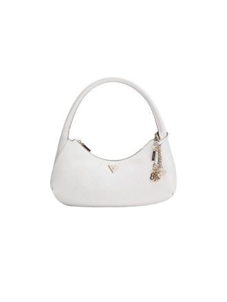 Guess Womens Hobo Bag Off White Polyurethane - Handbags