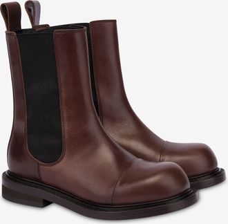 Moschino Stivaletti chelsea Olivia - Marrone