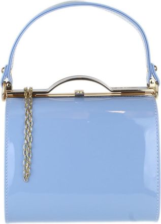 Girly HandBags Women Patent Faux Leather Clutch Bag Handle Closure Evening Handbag Medium Serenity