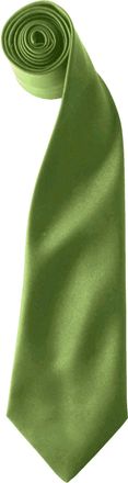 Premier Kleuren Heren Satin Clip Tie (Pakket van 2) (Oase Groen)