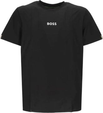 Boss Green by Hugo Boss Ts_Toc Serve 1 - Heren - T-shirts - Zwart - M - Polyester - Tops