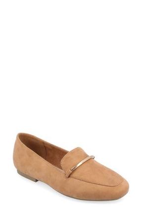 Journee Collection Wrenn Flat in Tan/suede at Nordstrom Rack, Size 6.5