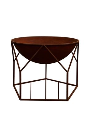 Ivyline Outdoor Buckingham Fire Pit Rust H51Cm W70Cm